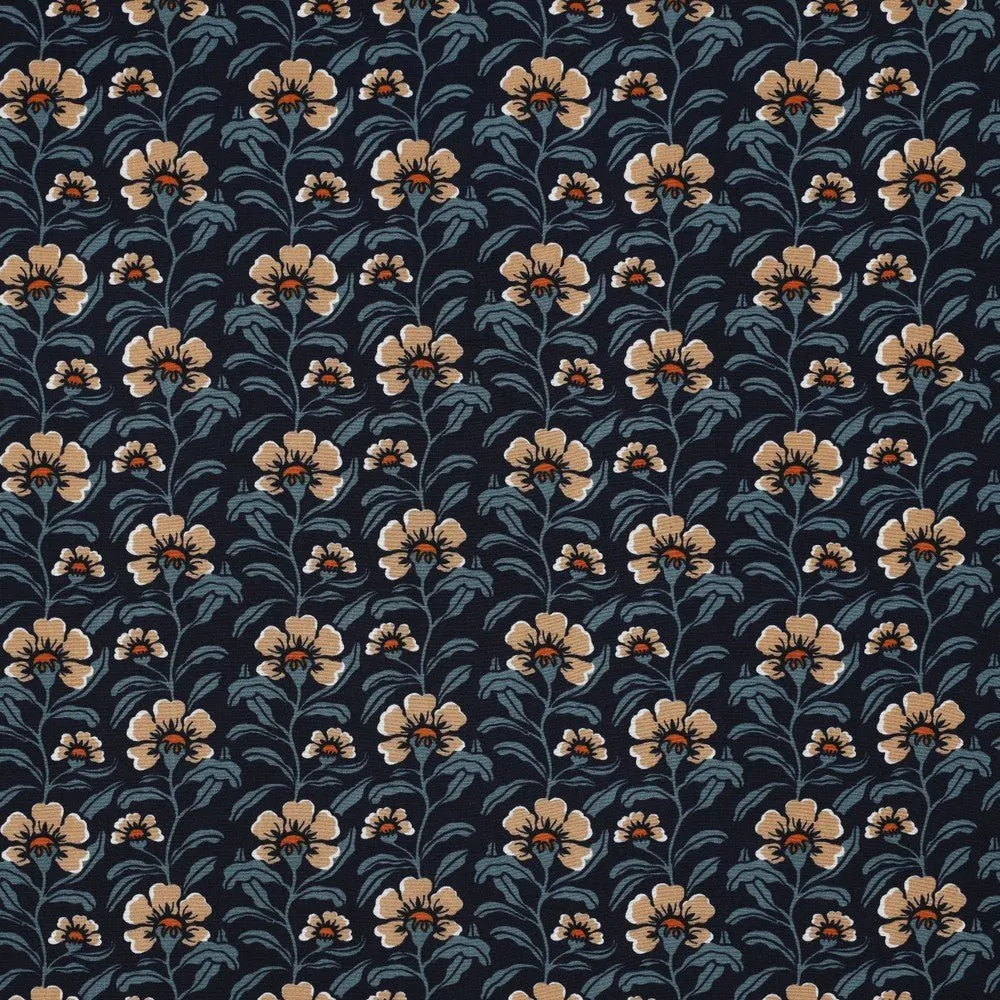 100% Viscose - Retro Floral