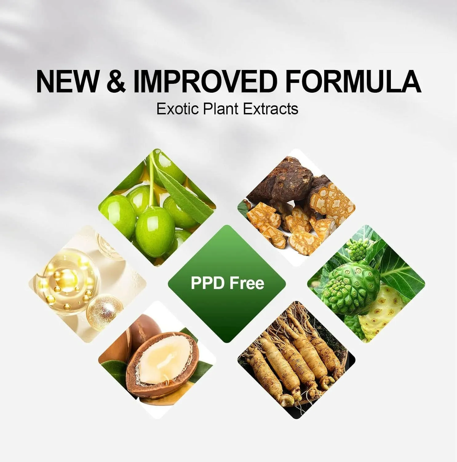 1pc PPD Free Natural Hair Dye Color Shampoo - Herbishh