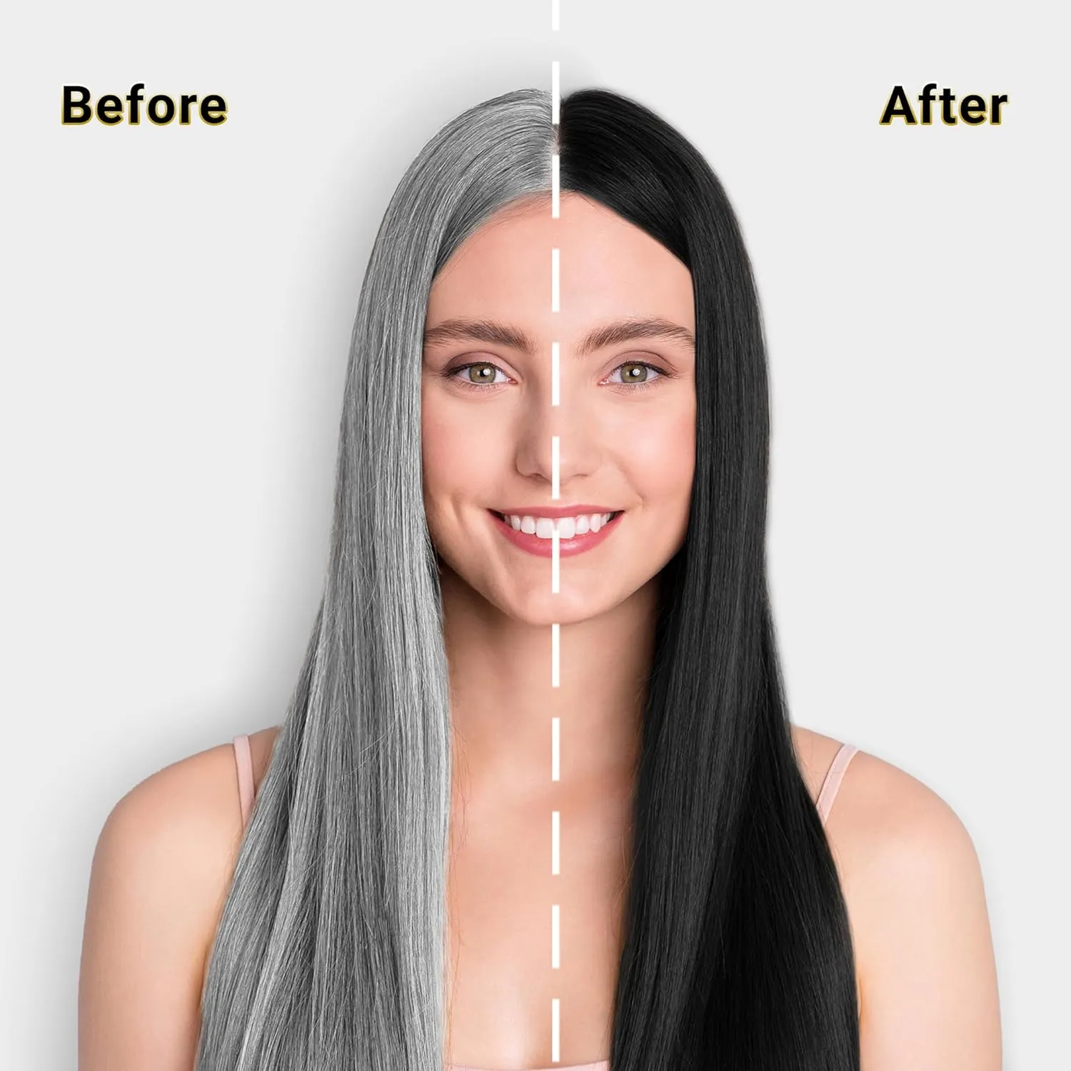 Ammonia Free Black  Hair Color Shampoo 10 Sachet - Herbishh