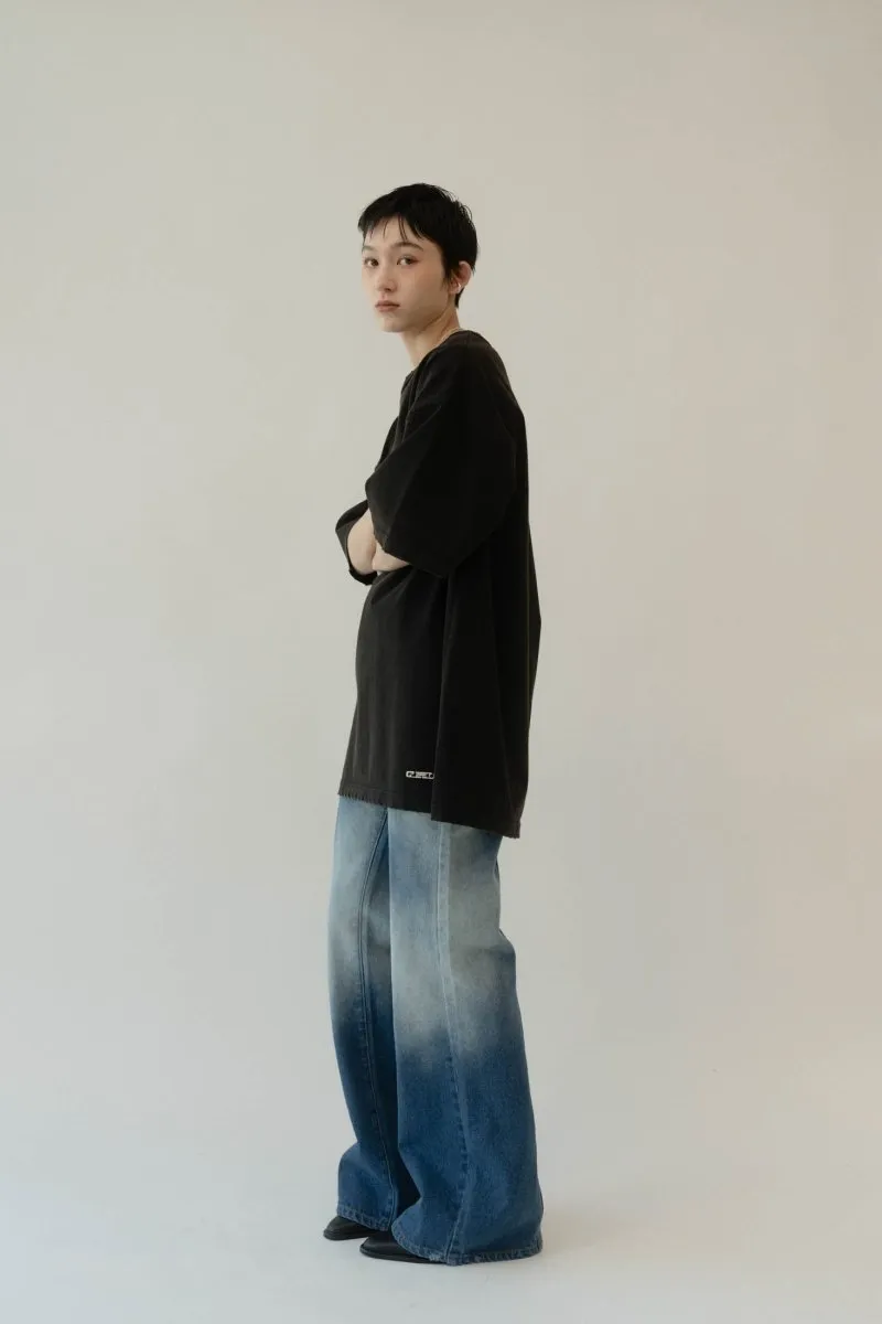 bell bottom denim pants(unisex)/ushi