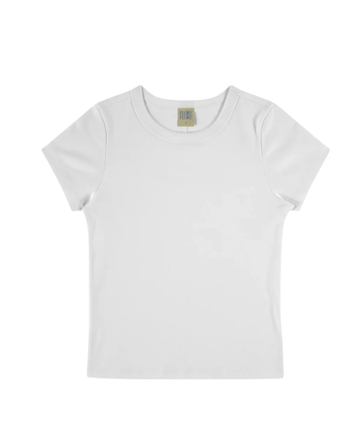 Car Fitted Baby Tee in White