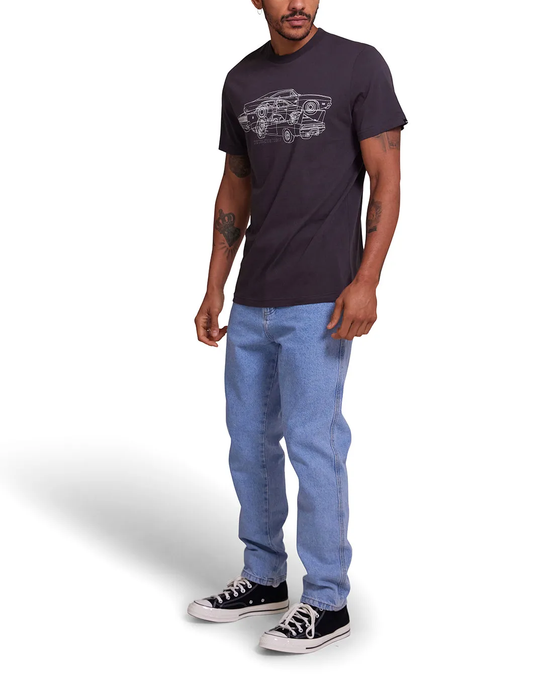 Charger Tee - Anthracite