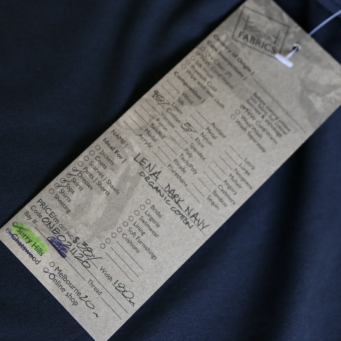 Lena Dark Navy - Organic Cotton
