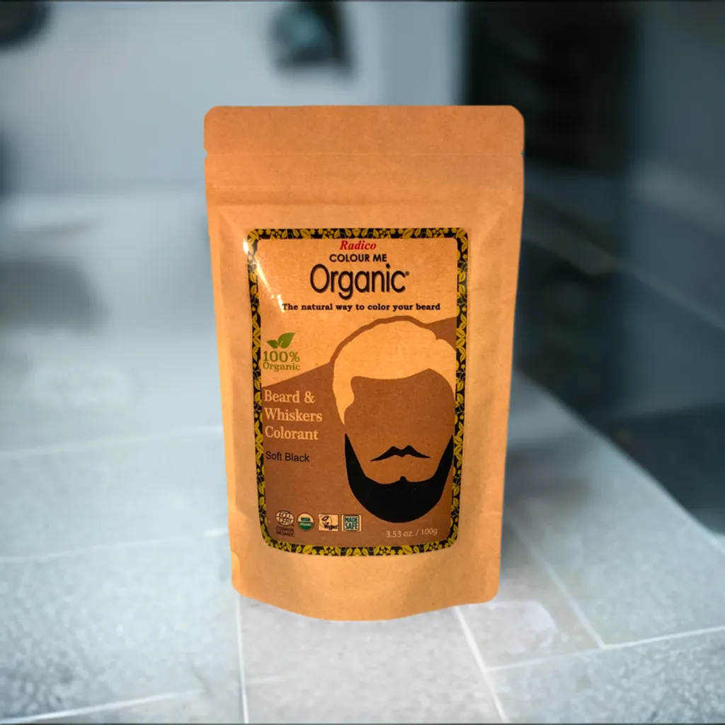 Men's Soft Black - Organic Facial Hair Coloring