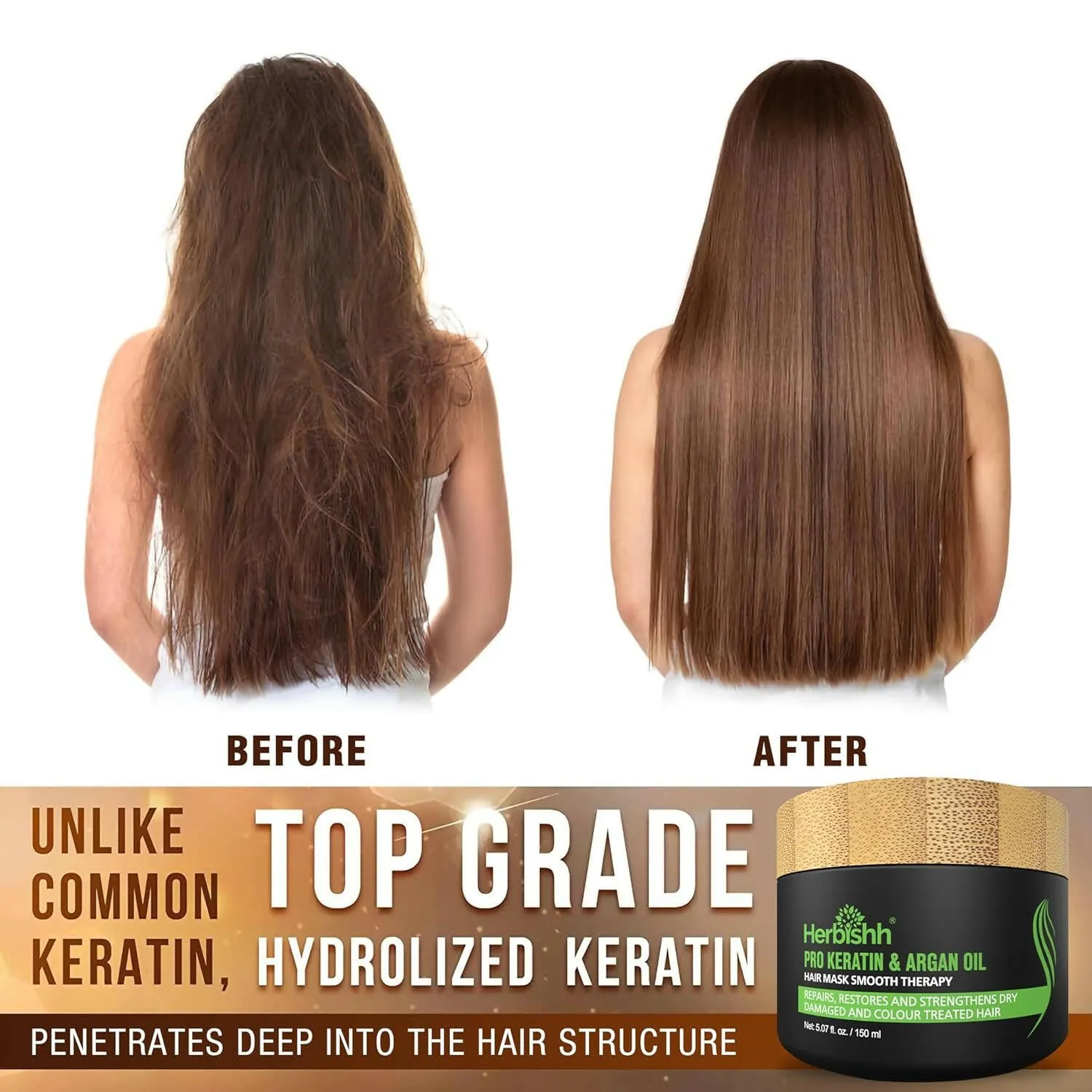 PPD Free Hair Color Dye Shampoo   Argan Hair Mask - Herbishh