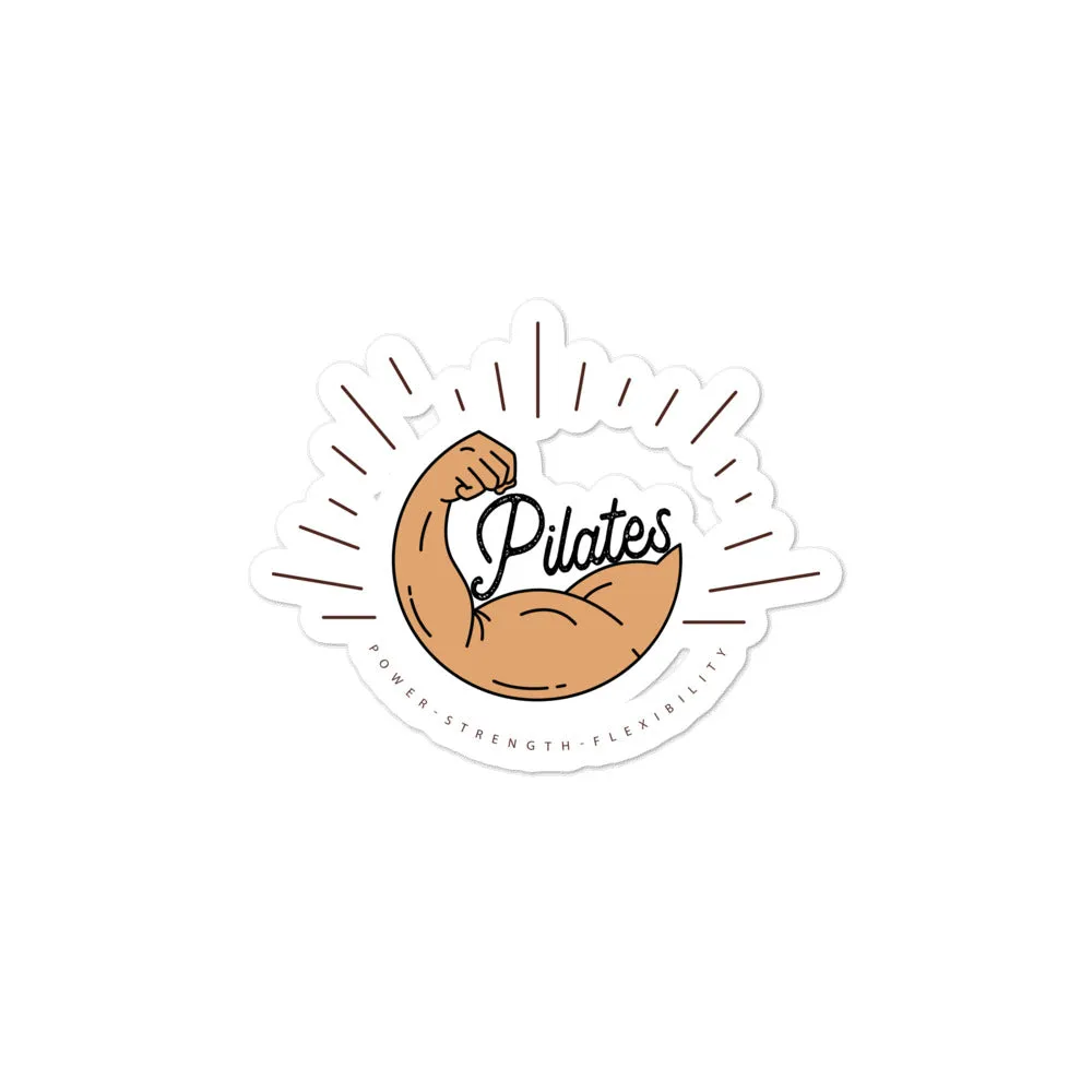 Retro Power Pilates! Bubble-free stickers