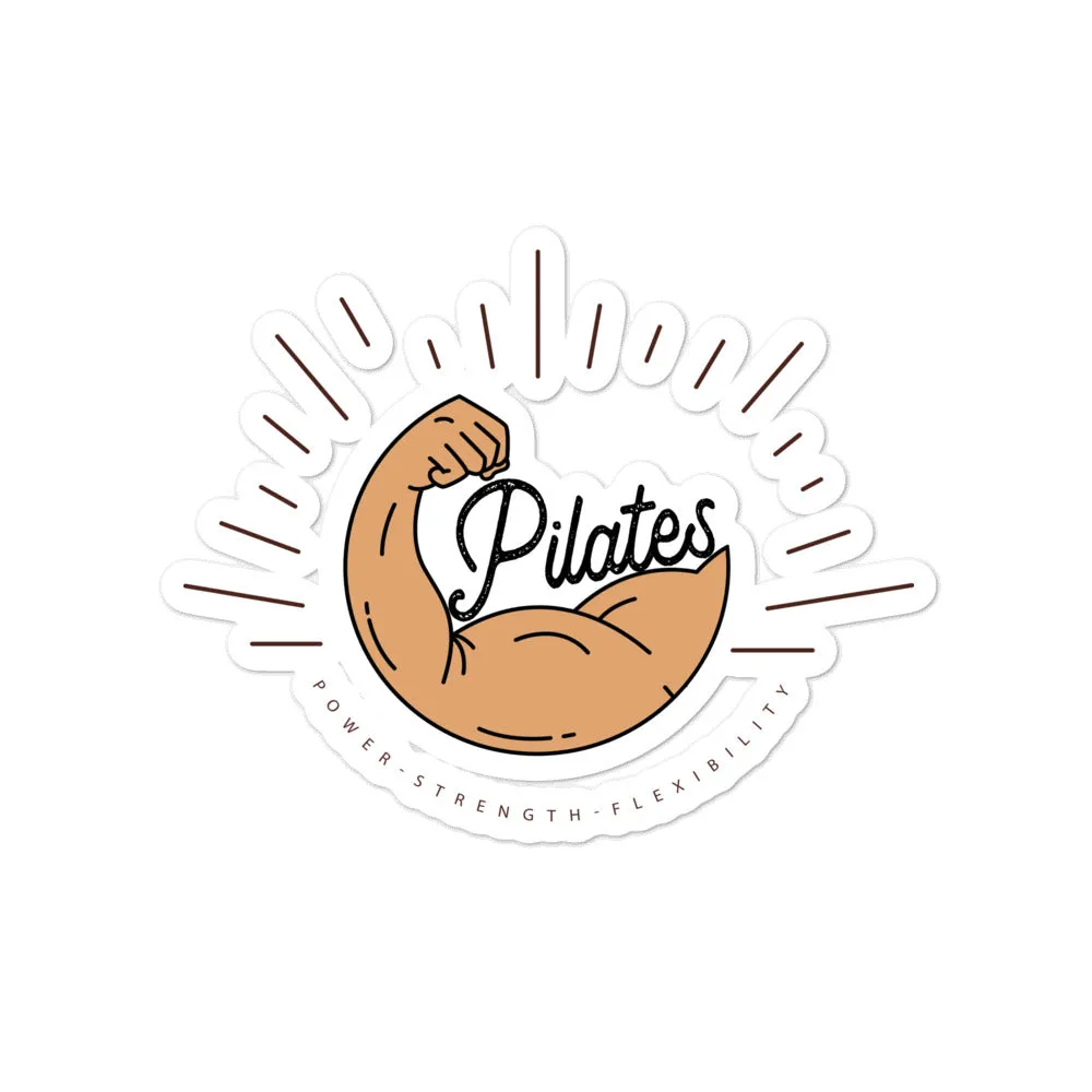 Retro Power Pilates! Bubble-free stickers