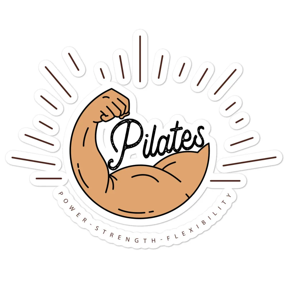 Retro Power Pilates! Bubble-free stickers