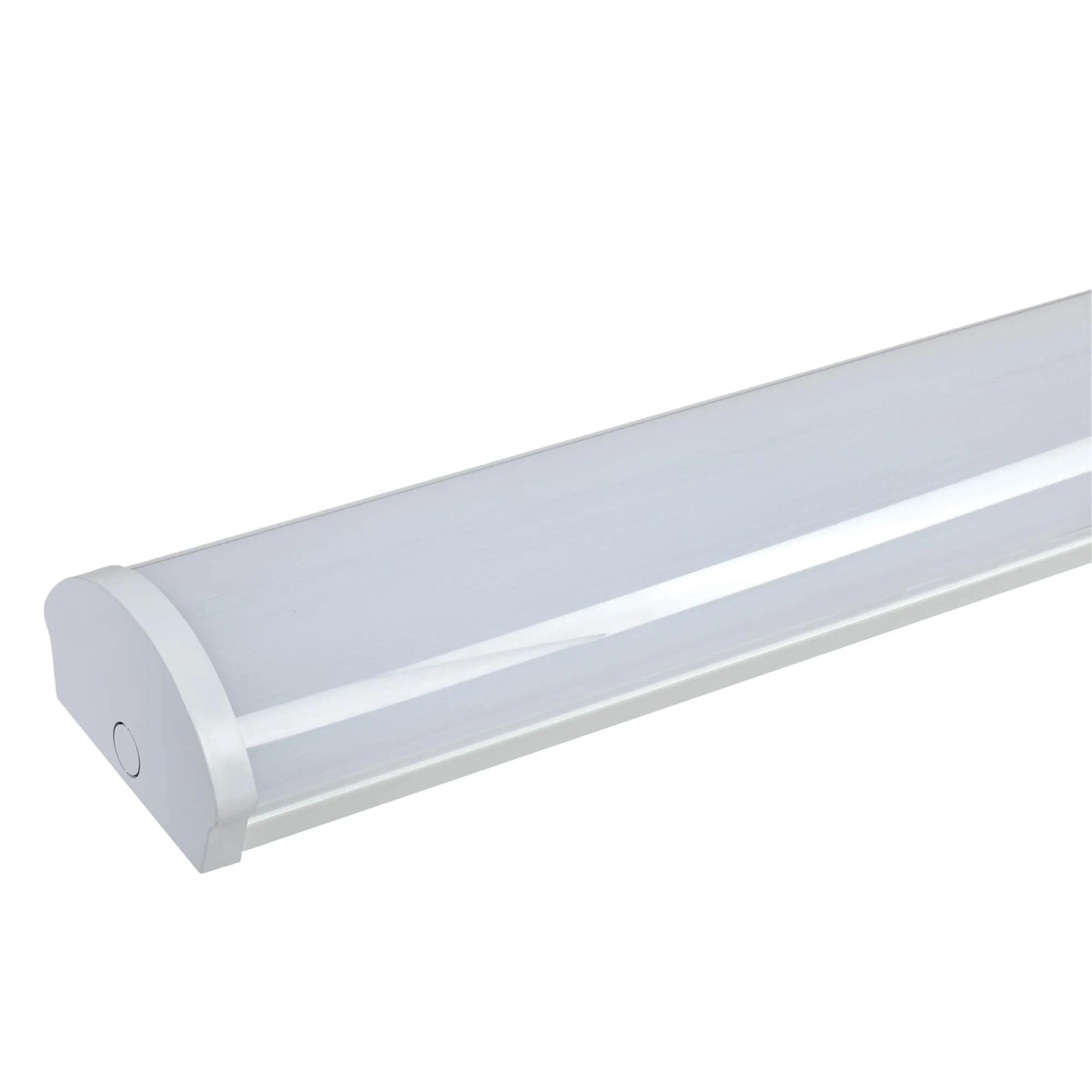 The LED Wrap-Around Light 2ft 4ft 8ft CCT and wattage selectable 3000K to 5000K 10000 lumen 120-277V 0-10V dimming emergency and sensor control ready