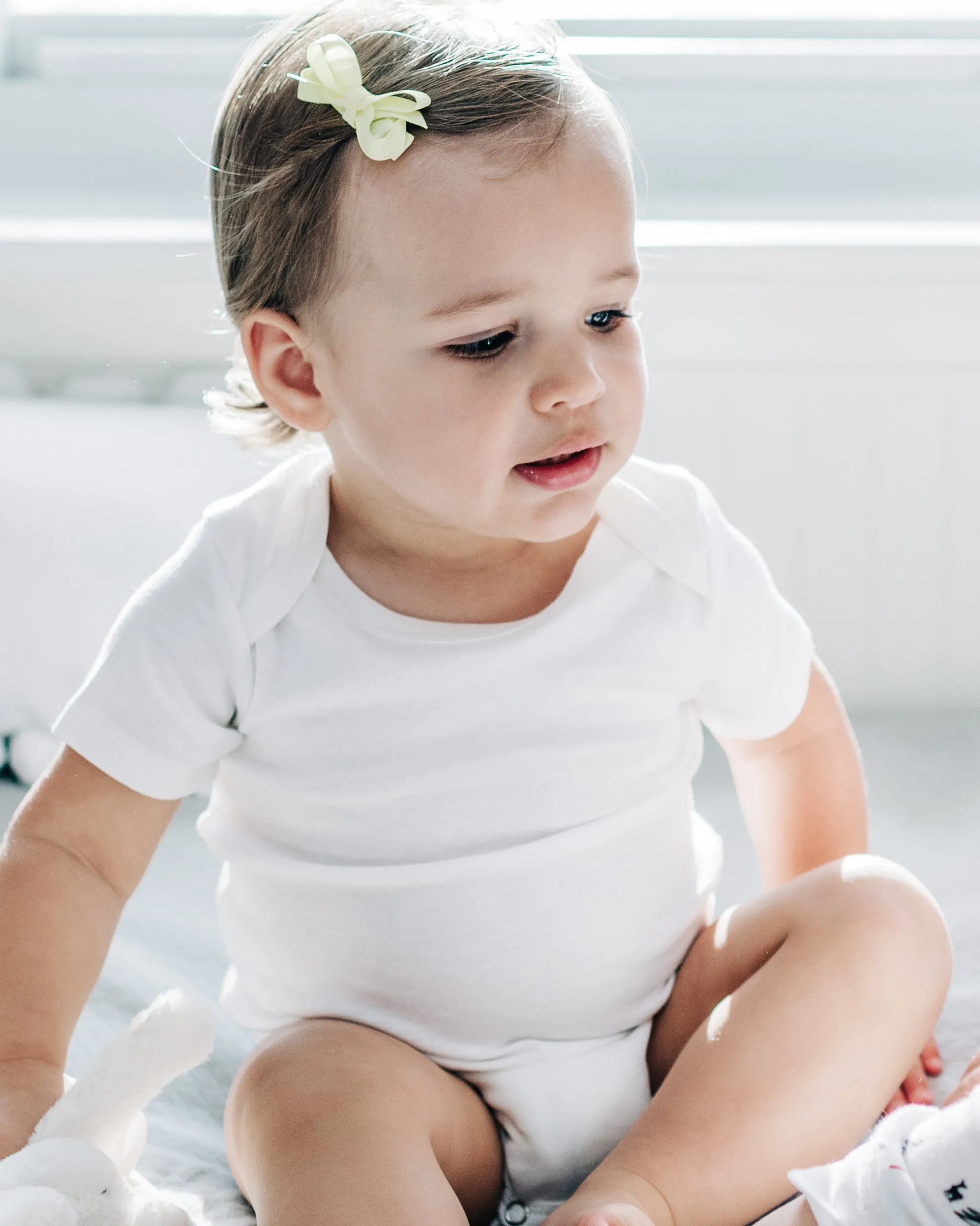 The Organic Short Sleeve Onesie 2 Pack [White]