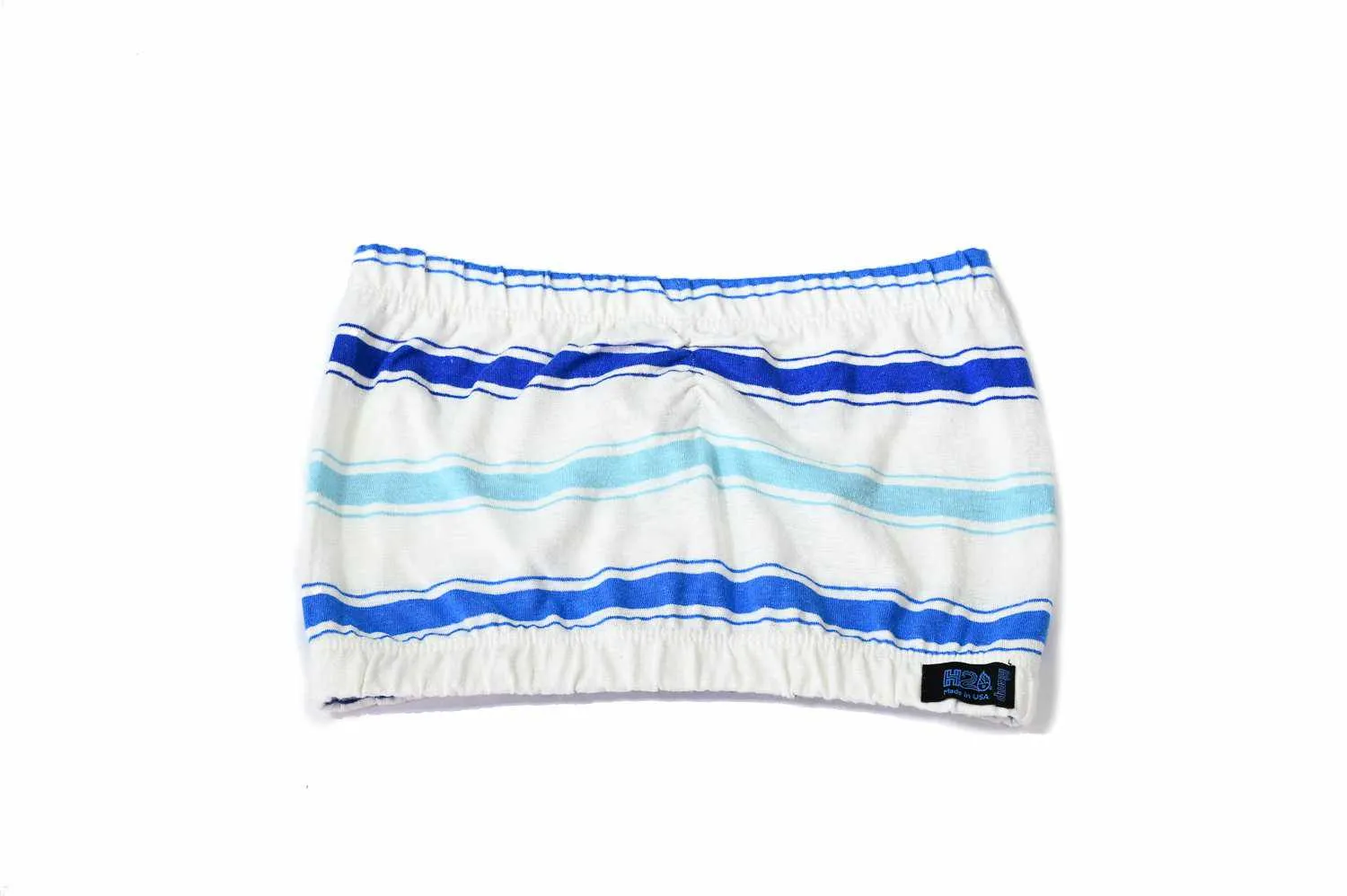 Women’s eco-friendly American made Hemp/organic cotton blend Striped Tube Crop Tops