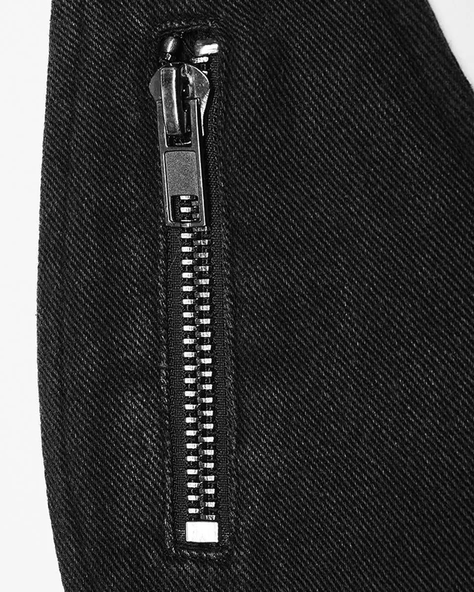 Y1517-BKM Mens Tactical Apocalyptic Gothic Utility Pocket Harness Top